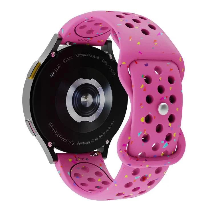 SYA002899802A_1.webp Eco-Friendly Granular Colorful Dots Silicone Watch Band - Image 3