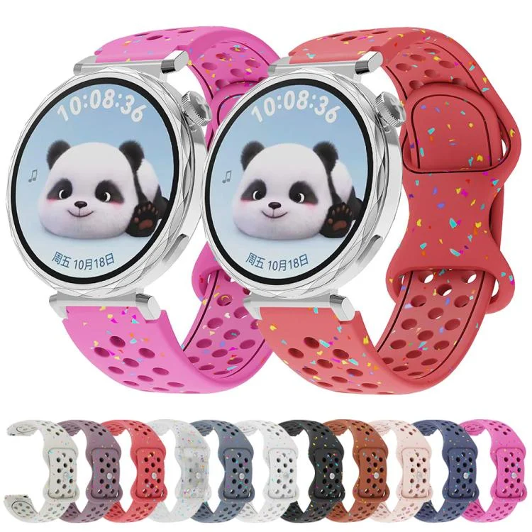 SYA0028998_B1.webp Eco-Friendly Granular Colorful Dots Silicone Watch Band - Image 2