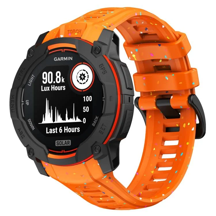 SYA002900002A.webp Eco-Friendly Granular Colorful Dots Silicone Watch Band - Image 1