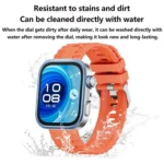 Metal Head Grain Pin Buckle Silicone Watch Band - Image 4