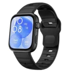 Wave Reverse Buckle Silicone Watch Band