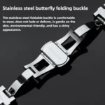 Irregular Butterfly Buckle Metal Stainless Steel Watch Band - Image 3