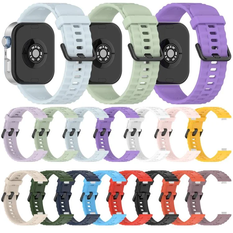 SYA0029095_B2.webp Quick Release Black Buckle Silicone Watch Band - Image 3