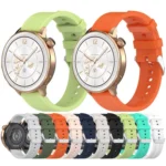 18mm Rhombus Texture Quick Release Buckle Silicone Watch Band - Image 2