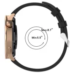 18mm Rhombus Texture Quick Release Buckle Silicone Watch Band - Image 4