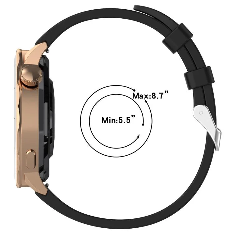SYA0029100_B3.webp 18mm Rhombus Texture Quick Release Buckle Silicone Watch Band - Image 4