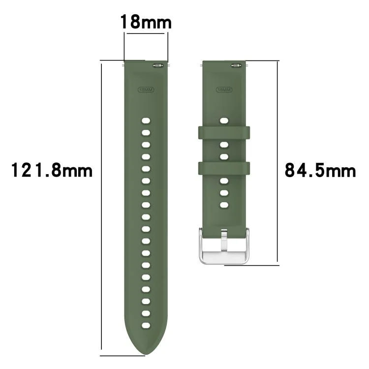 SYA0029100_B4.webp 18mm Rhombus Texture Quick Release Buckle Silicone Watch Band - Image 5