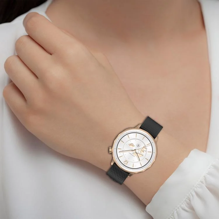 SYA0029100_B6.webp 18mm Rhombus Texture Quick Release Buckle Silicone Watch Band - Image 7