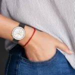 18mm Rhombus Texture Quick Release Buckle Silicone Watch Band - Image 8