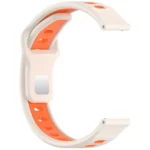 Two Color Reverse Buckle Striped Silicone Watch Band - Image 10