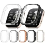 Single Row Diamond Half Coverage Hollow TPU Watch Protective Case - Image 2