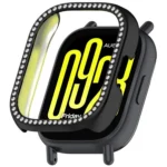 Single Row Diamond Half Coverage Hollow PC Watch Protective Case