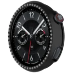 Single Row Diamond Half Coverage Hollow PC Watch Protective Case - Image 6