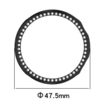 Single Row Diamond Half Coverage Hollow PC Watch Protective Case - Image 3