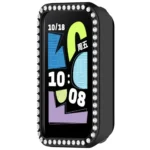 Single Row Diamond Half Coverage Hollow PC Watch Protective Case - Image 6