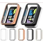 Single Row Diamond Half Coverage Hollow PC Watch Protective Case - Image 2