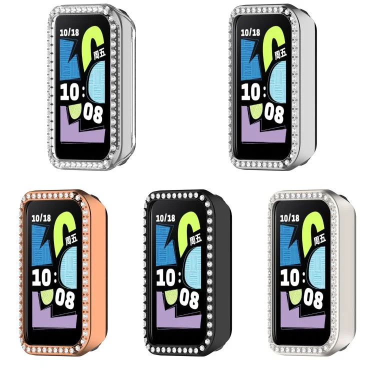 SYA0029122_B3.webp Single Row Diamond Half Coverage Hollow PC Watch Protective Case - Image 4