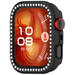 Single Row Diamond Half Coverage Hollow PC Watch Protective Case - Image 7