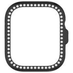 Single Row Diamond Half Coverage Hollow PC Watch Protective Case - Image 11