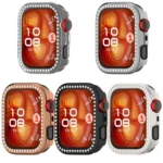 Single Row Diamond Half Coverage Hollow PC Watch Protective Case - Image 5