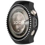 Single Row Diamond Half Coverage Hollow PC Watch Protective Case - Image 7