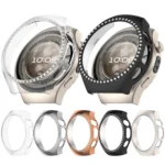 Single Row Diamond Half Coverage Hollow PC Watch Protective Case - Image 2