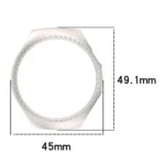 Single Row Diamond Half Coverage Hollow PC Watch Protective Case - Image 3
