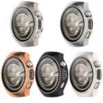 Single Row Diamond Half Coverage Hollow PC Watch Protective Case - Image 5