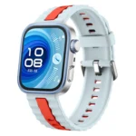 Vertical Striped Two Color Silicone Watch Band