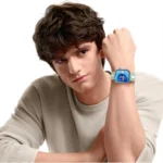 Vertical Striped Two Color Silicone Watch Band - Image 5
