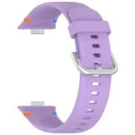 Stitched Silver Buckle Silicone Watch Band - Image 6