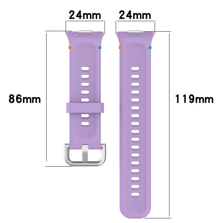 SYA0029194_B3.webp Stitched Silver Buckle Silicone Watch Band - Image 4
