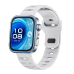 Black Buckle Dotted Silicone Watch Band