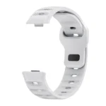 Black Buckle Dotted Silicone Watch Band - Image 4
