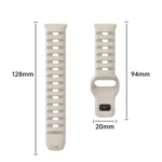 Black Buckle Dotted Silicone Watch Band - Image 3