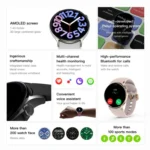 Sense 6 1.43 AMOLED Screen IP68 Waterproof Bluetooth Call Smartwatch Supports Health Monitoring - Image 3