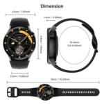 Sense 6 1.43 AMOLED Screen IP68 Waterproof Bluetooth Call Smartwatch Supports Health Monitoring - Image 21