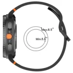 For Samsung Galaxy Watch8 / Watch8 Classic Stitched Solid Color Silicone Watch Band - Image 4