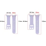 For Samsung Galaxy Watch8 / Watch8 Classic Stitched Solid Color Silicone Watch Band - Image 5