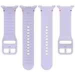 For Samsung Galaxy Watch8 / Watch8 Classic Stitched Solid Color Silicone Watch Band - Image 6
