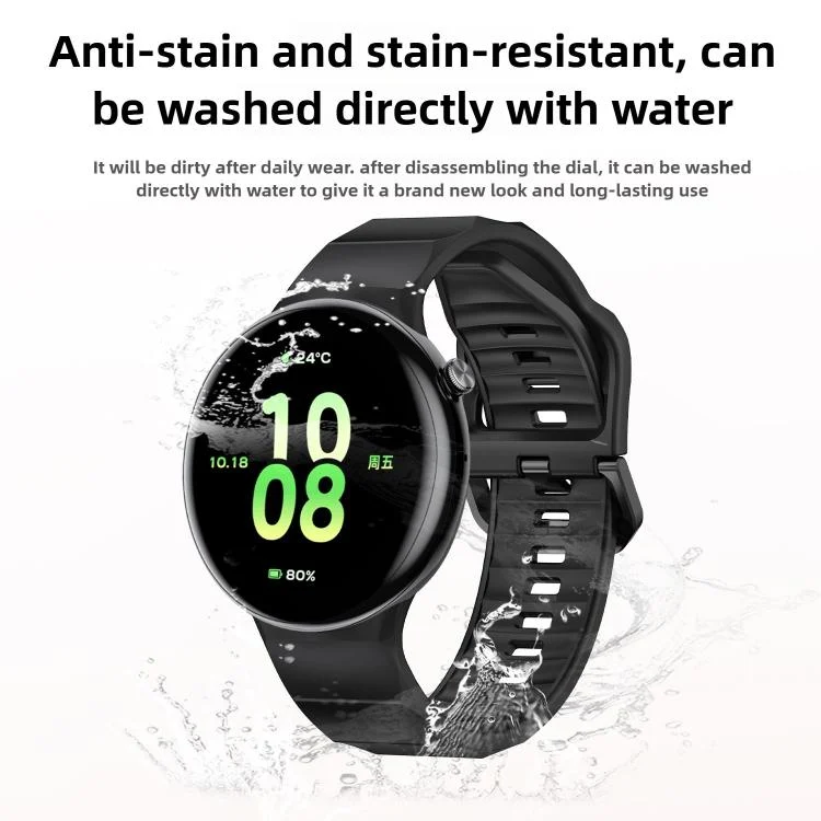 SYA0029327_B2.webp Black Buckle Single Color Silicone Watch Band - Image 3