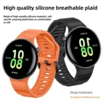 Black Buckle Single Color Silicone Watch Band - Image 4