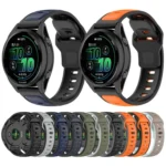 Reverse Buckle Two Color Silicone Watch Band - Image 2