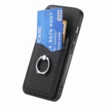 Carbon Fiber Card Wallet Ring Phone Case, For OPPO Find X8 Ultra - Image 6