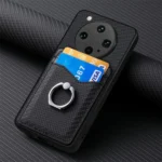 Carbon Fiber Card Wallet Ring Phone Case, For OPPO Find X8 Ultra - Image 8