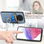 Carbon Fiber Card Wallet Ring Phone Case, For OPPO Find X8 Ultra - Image 3
