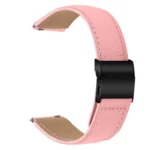 Lychee Texture Black Turtle Back Buckle Leather Watch Band - Image 5