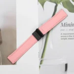 Lychee Texture Black Turtle Back Buckle Leather Watch Band - Image 7