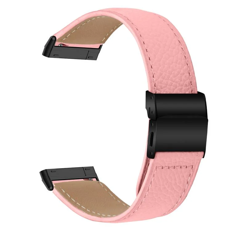 SYA002935601A_1.webp Lychee Texture Black Turtle Back Buckle Leather Watch Band - Image 6