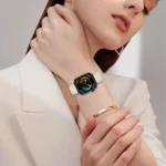 Lychee Texture Black Turtle Back Buckle Leather Watch Band - Image 3